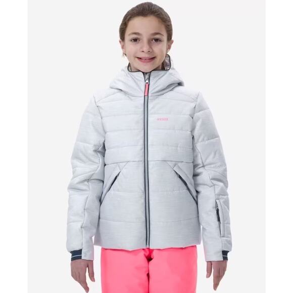 Waterproof Other - WEDZE Kids' warm waterproof padded Insulated ski jacket Grey Hooded Sz 150/US 12